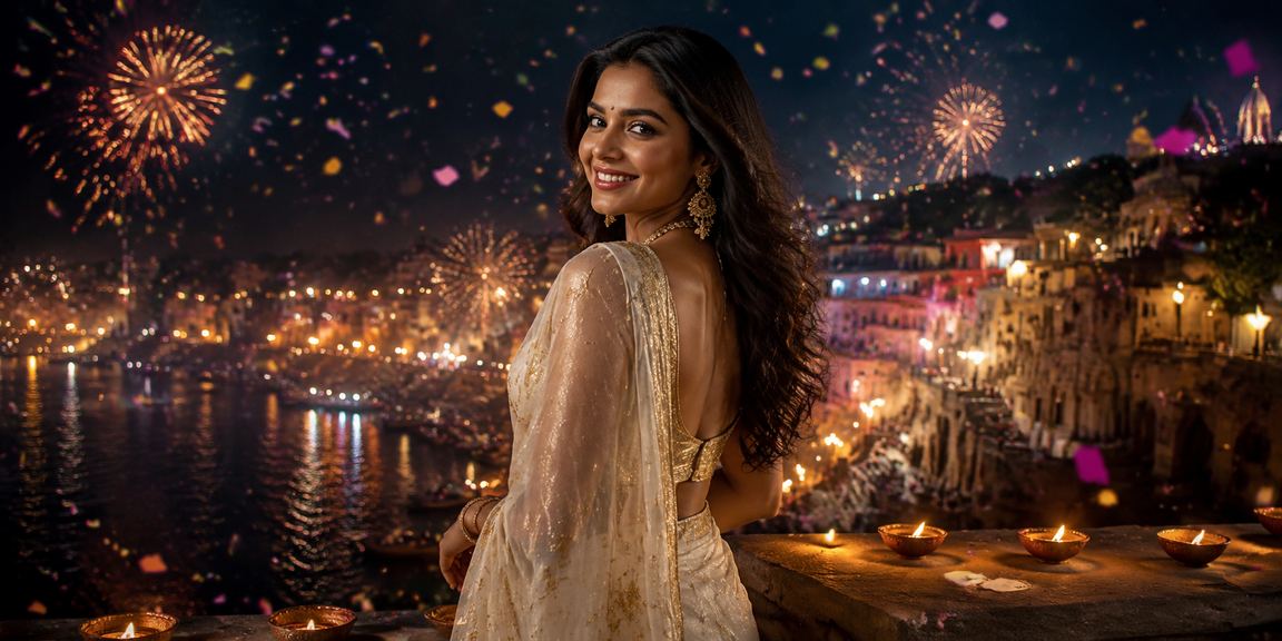Evening sports betting atmosphere at Varanasi ghats